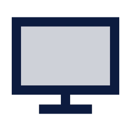 Monitor icon, Sharp Duotone style