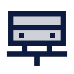 Monorail icon, Sharp Duotone style