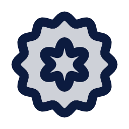 Mooncake icon, Sharp Duotone style