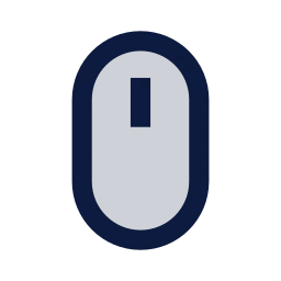 Mouse icon, Sharp Duotone style