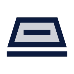 Nameplate icon, Sharp Duotone style
