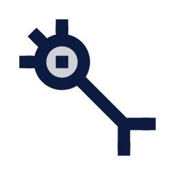 Neuron icon, Sharp Duotone style