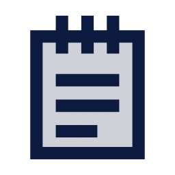 Note pad icon, Sharp Duotone style