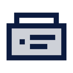 Notification stack icon, Sharp Duotone style