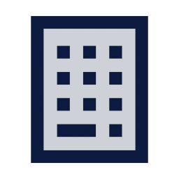 Numpad icon, Sharp Duotone style