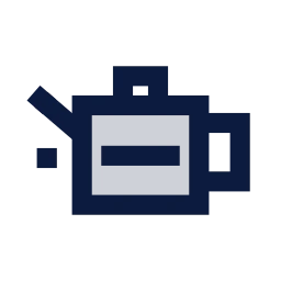 Oil can icon, Sharp Duotone style