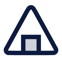 Onigiri icon, Sharp Duotone style