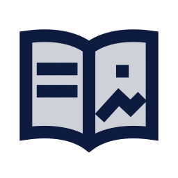 Picture book icon, Sharp Duotone style