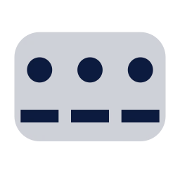Pin code icon, Sharp Duotone style