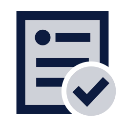 Post check icon, Sharp Duotone style