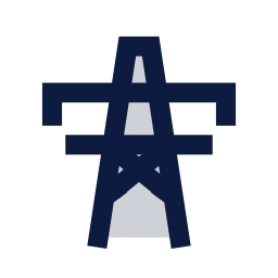 Power pylon icon, Sharp Duotone style