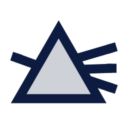 Prism icon, Sharp Duotone style