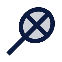 Racket icon, Sharp Duotone style