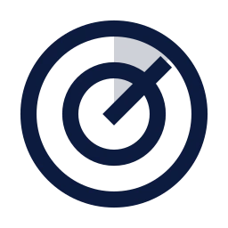 Radar icon, Sharp Duotone style