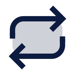 Repeat icon, Sharp Duotone style