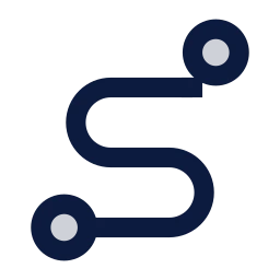 Roadmap icon, Sharp Duotone style