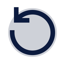 Rotate ccw icon, Sharp Duotone style