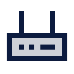 Router icon, Sharp Duotone style