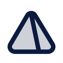 Samosa icon, Sharp Duotone style