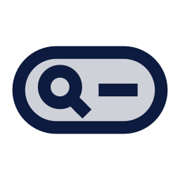 Search bar icon, Sharp Duotone style