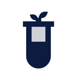 Soil test icon, Sharp Duotone style