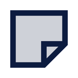 Sticker icon, Sharp Duotone style