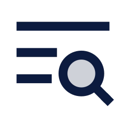 Text search icon, Sharp Duotone style