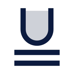 Underline double icon, Sharp Duotone style