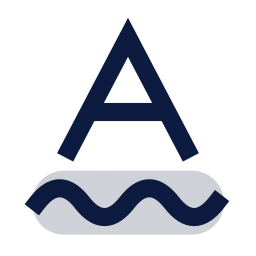 Underline wavy icon, Sharp Duotone style