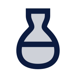 Vase icon, Sharp Duotone style