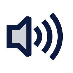 Volume high icon, Sharp Duotone style