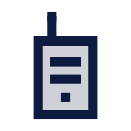 Walkie talkie icon, Sharp Duotone style