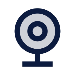 Webcam icon, Sharp Duotone style