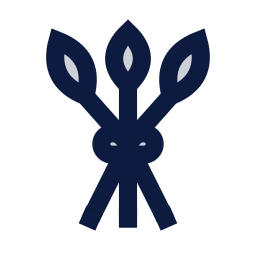 Wheat sheaf icon, Sharp Duotone style