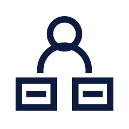 Arbitration icon, Sharp Line style