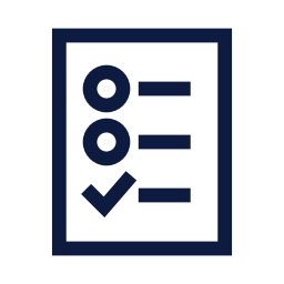 Ballot paper icon, Sharp Line style