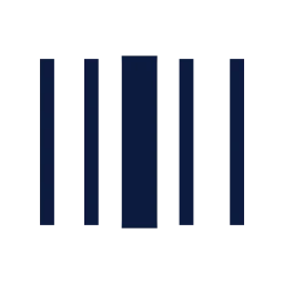 Barcode icon, Sharp Line style