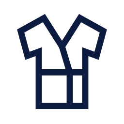 Bathrobe icon, Sharp Line style