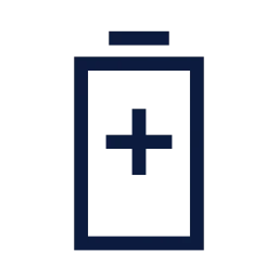 Battery icon, Sharp Line style