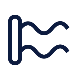 Battle rope icon, Sharp Line style