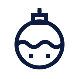 Bauble icon, Sharp Line style