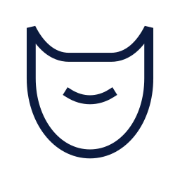 Beard icon, Sharp Line style