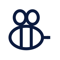 Bee icon, Sharp Line style