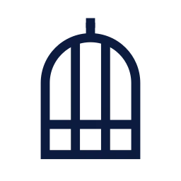 Bird cage icon, Sharp Line style