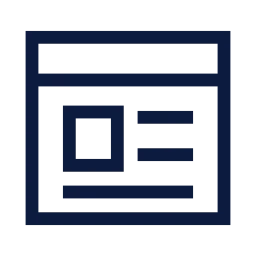 Blog post icon, Sharp Line style