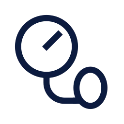 Blood pressure icon, Sharp Line style