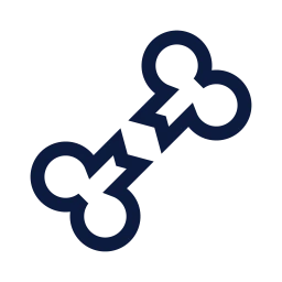Bone broken icon, Sharp Line style