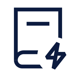 Book bolt icon, Sharp Line style