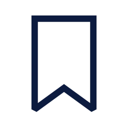 Bookmark icon, Sharp Line style