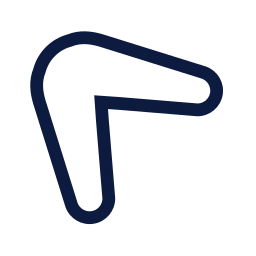 Boomerang icon, Sharp Line style